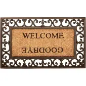 Esschert Design Paillasson Welcome / Goodbye Caoutchouc RB12