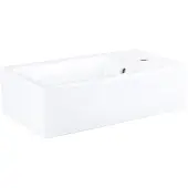 Differnz Force Lavabo compact 40x22x11,5cm 1 trou de robinet Rectangulaire Céramique Blanc 38.005.31