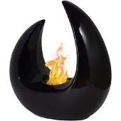 Qlima Brûleur à l'éthanol en forme de lune 24 x 16 x 26 cm FFB 207