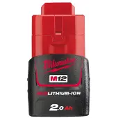 Milwaukee M12b2 12v/20 Ah Li-ion Battery Noir
