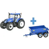 Britains New Holland T6 + remorque NC 1:32