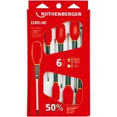 Rothenberger Schraubendreher-Set EUROLINE, 2xPZ, 4xSchlitz (Escale)