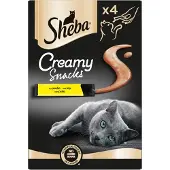 Sheba Creamy Snacks au poulet pour chat (4 pcs)