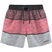 Bench Shorts de bain gris / rose chiné / noir