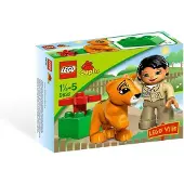 LEGO Ville Duplo 5632 Bébé tigre avec sa soigneuse - Zoo : tigre, lion, bébé