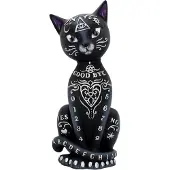 Nemesis Now Statuette Gothic de - Mystic Kitty - pour Indifférent - noir/blanc - Taille Standard