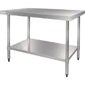 Vogue Table de travail en acier inoxydable | 70 cm de profondeur | 5 tailles