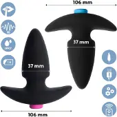 Feelztoys Funkybutts - Set anal vibrant radio (noir)