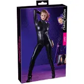 Cottelli - combinaison moulante brillante manches longues - noir - S