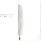 EasyToys Fox NO13 - plug anal métal queue de renard - doré blanc