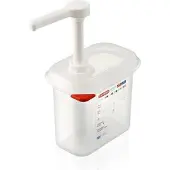 ARAVEN Distributeur de sauce Gn 1/9 transparent 1,5 L