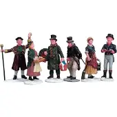 Lemax FIGURINE VILLAGE PEOPLE - VILLAGE PEOPLE SET 6 COD 92356