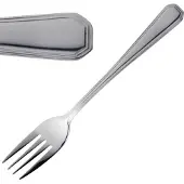 HorecaTraders Fourchette à dessert traiteur en acier inoxydable 17 cm | 12 pièces