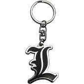 GB eye Portachiavi Death Note : L (Symbol), Noir, Argent