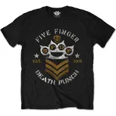 Five Finger Death Punch T-Shirt Chevron Homme Noir - Taille XXL