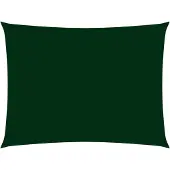 vidaXL Voile de parasol tissu oxford rectangulaire 6x8 m vert foncé