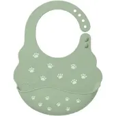 Babyono bavoir silicone Foot Print 6M+ fermeture réglable (6 mois)
