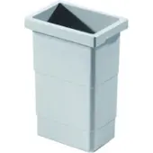 Hailo Corbeille intérieure 1102429 gris clair 2,5 litres 155 x 110 x 220 mm