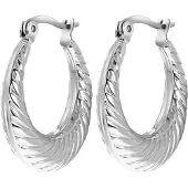 Lucardi Boucles d'oreilles 'Essie' argent