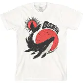 Gojira Hommes, T-shirt, Whale, Blanc, (L)