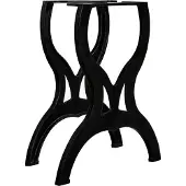 vidaXL Pieds de table de salle à manger 2 pcs. Piètement X en fonte