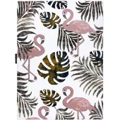 Rugsx Tapis PETIT GARDEN FLAMINGOS FEUILLES DE MONSTERA crème 160x220 cm