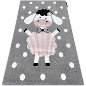 Rugsx Tapis PETIT DOLLY mouton gris 180x270 cm