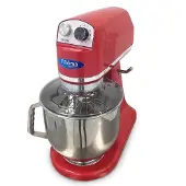 Maxima - Mélangeur planétaire Gastro - 7 l - Jusqu'à 2 kg de pâte - Rouge framboise