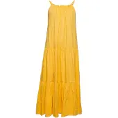 Superdry Jersey Midi Sleeveless Dress Jaune XS Femme