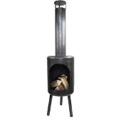 Esschert Design Chauffage de terrasse Rond Noir
