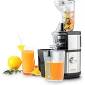 Klarstein Fruitberry - Extracteur de jus, Slow Juicer de 400W pour préparation de jus de fruist et légumes