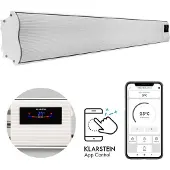 Blumfeldt Klarstein Chauffage Electrique à Infrarouge, Chauffage de Jardin 3000W, App Smart WiFi, Télécommande, Minuterie, Affichage LED, Chauffage Exterieur Terrasse, Chauffage d'Appoint Econome Sans CO2