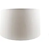 QAZQA Abat-jour en lin blanc 45 cm