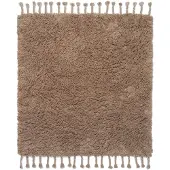 Ferm Living Amass Long Pile Tapis Rug (140 x 140 cm) | White Pepper