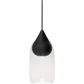 MATER Liuku Suspension Transparent Glass (CGC23) | Black Drop