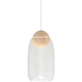 MATER Liuku Suspension Transparent Glass (CGC23) | White Ball