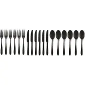 Vt wonen Set de Couverts vtwonen Matt Black (Set de 18)