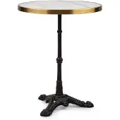 Blumfeldt Patras Lux Table bistro avec trépied Table en marbre Ø : 57,5 cm Hauteur : 72 cm