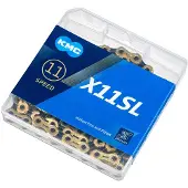 Kmc X11sl Road/mtb Chain Doré 118 Links
