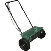 Generique Epandeur En Ligne Poussé, Largeur 56cm, Capacité 25 Litres, Roues Polypropylène De 30cm