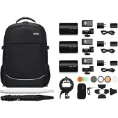 Godox Kit de trois flash avec sac à dos AD100Pro Noir + Accessories