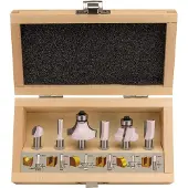 Makita D-53540 Set De Fraisage 8 Mm 6 Pièces