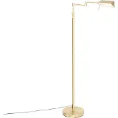 QAZQA Lampadaire en laiton avec LED et variateur tactile - Notia