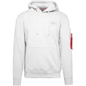 Alpha industries Sweat-shirt 'Backprint' noir / blanc