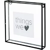 Vtwonen Cadre Photo VT Wonen Metal Black 20 x 20 cm