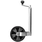 Pro Plus Roue jockey avec jante en plastique et pneu en caoutchouc
