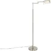 QAZQA Lampadaire design en acier avec LED et variateur tactile - Notia