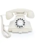 GPO Carrington 1929 téléphone fixe avec boutons poussoirs - Blanc ivoire