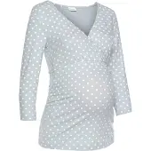LASCANA Pyjama gris / blanc