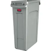 Rubbermaid Poubelle Slim Jim, 87 L, beige